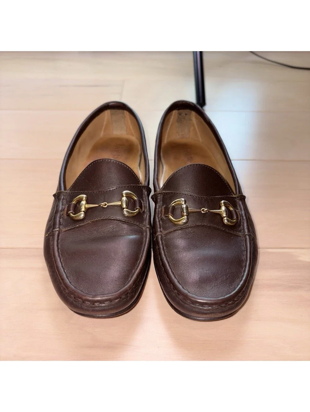 Jay Butler Bit Loafers Men’s 10 Brown Leather Slip On Dress Shoes Made Mexico